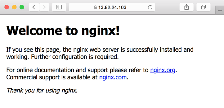 查看运行中的安全 NGINX 站点
