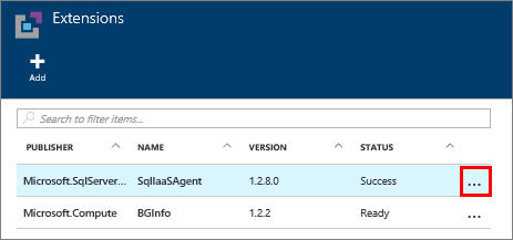 Uninstall the SQL Server IaaS Agent Extension in Azure Portal