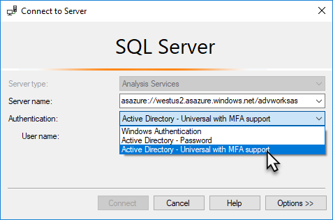 在 SSMS 中连接