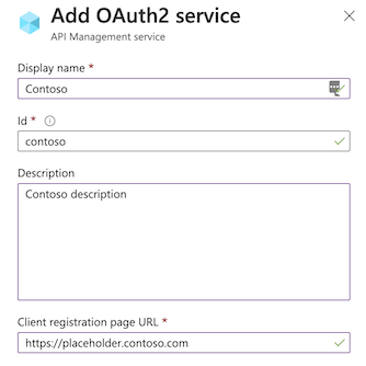 OAuth 2.0 新服务器对话框的屏幕截图。