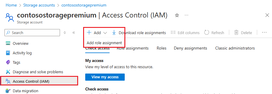 截图显示访问控制 (IAM) 设置。