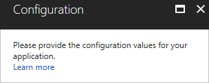 门户界面中 Microsoft.Common.TextBlock UI 元素的屏幕截图。