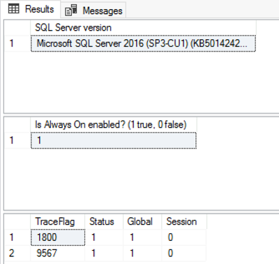 显示 SSMS 中预期结果的屏幕截图。