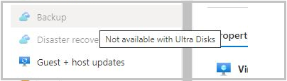 Azure Backup选项被禁用的原因