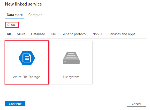  Azure 文件存储连接器的Screenshot.