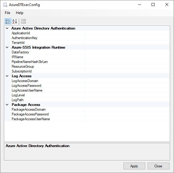 配置支持 Azure 的 dtexec 设置