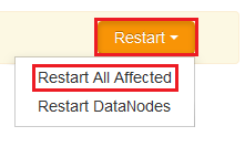 Apache Ambari 重启所有受影响的条目。
