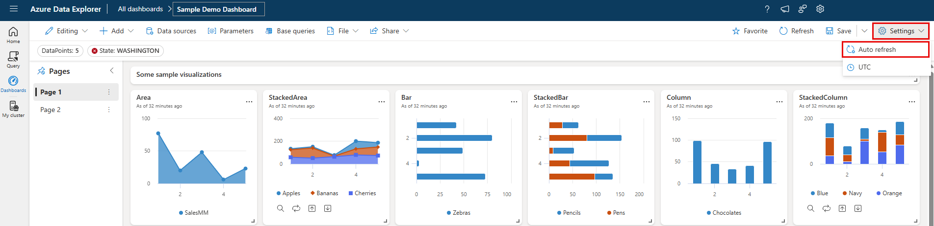 选择“自动刷新”。