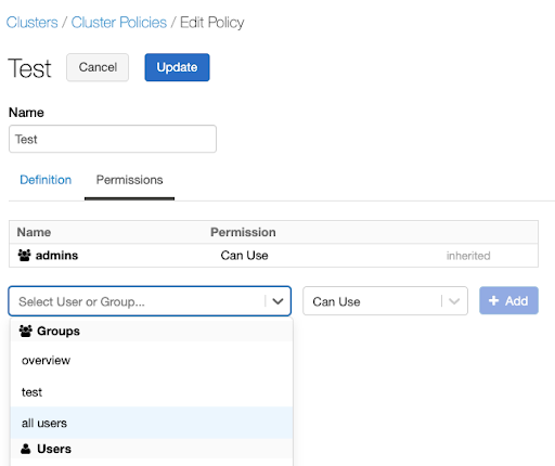 将策略分配给所有用户