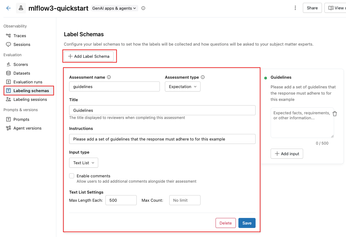 MLflow 实验 UI 窗体