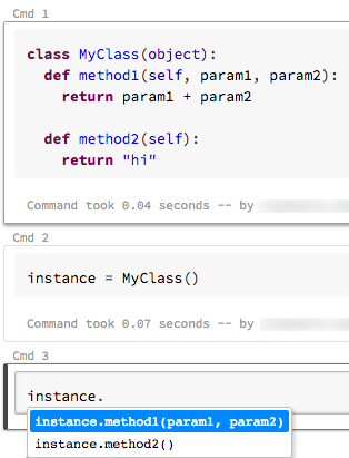 笔记本自动完成