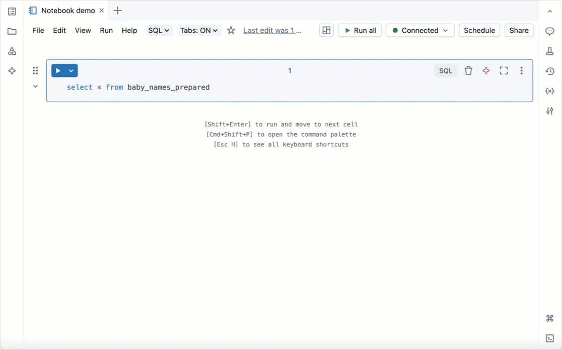 Databricks 笔记本演示