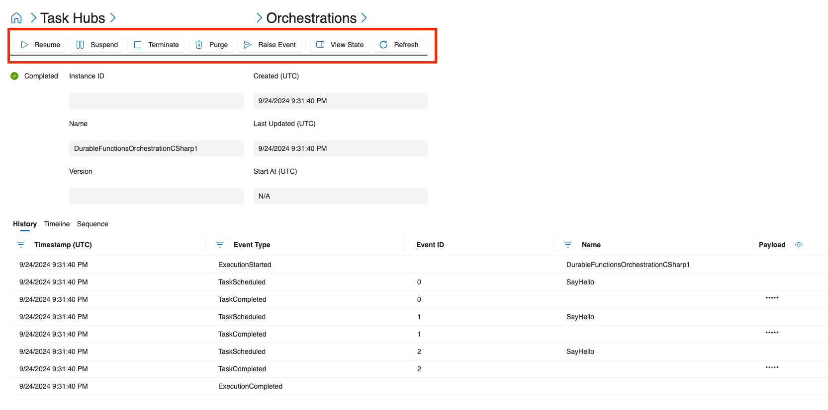 仪表板的屏幕截图，其中显示了用于管理业务流程的按钮。