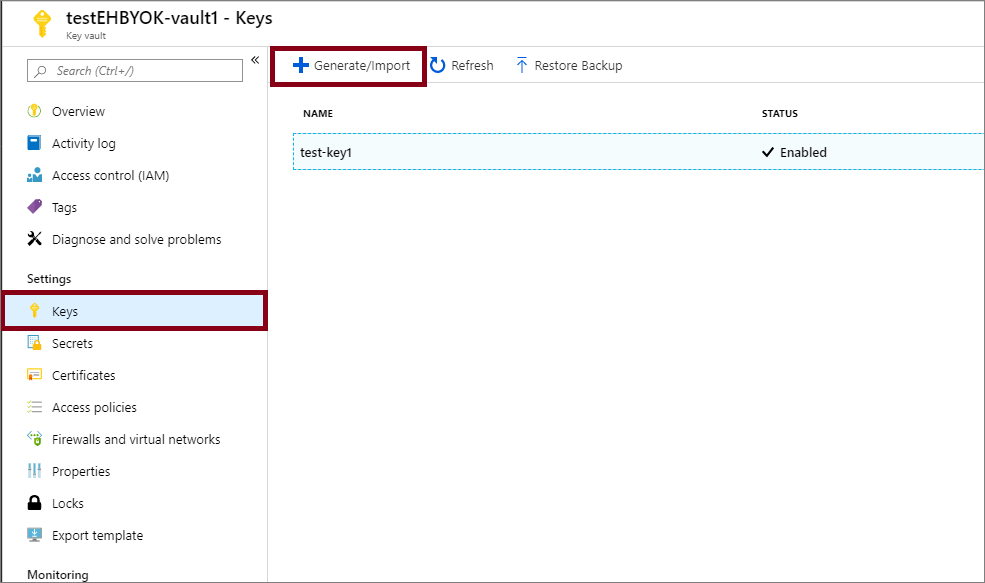 选择“生成/导入”按钮
