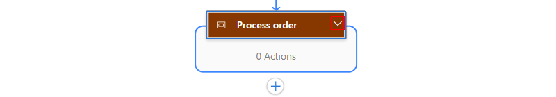 屏幕截图显示了所选的向下箭头以展开范围操作。